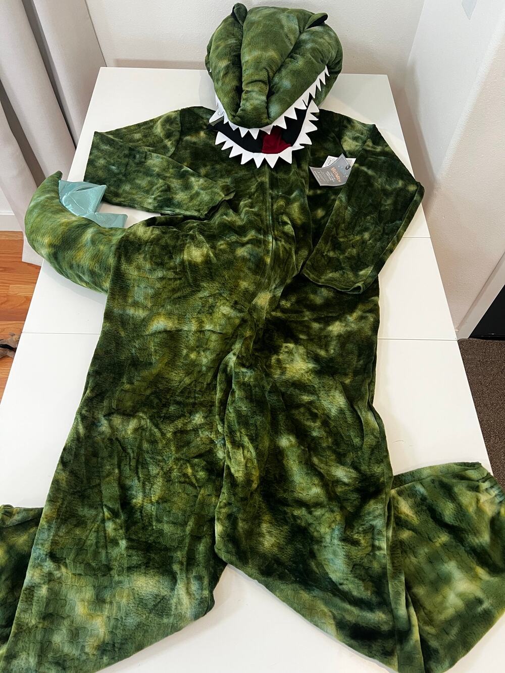 Pottery Barn Adult Light-Up T. Rex Costume Halloween M/L (2 of 2) with Tags